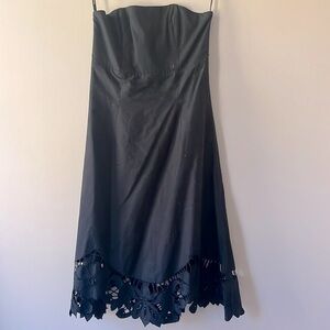 EUC Betsey Johnson Little Black Strapless Dress Size 4​​​​